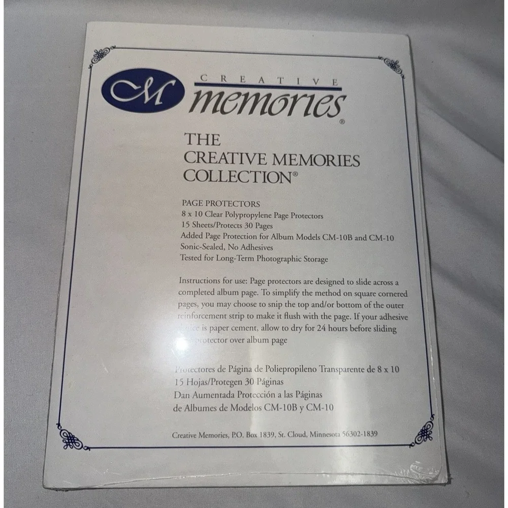 New Creative Memories Page Protectors 8x10 15 sheets